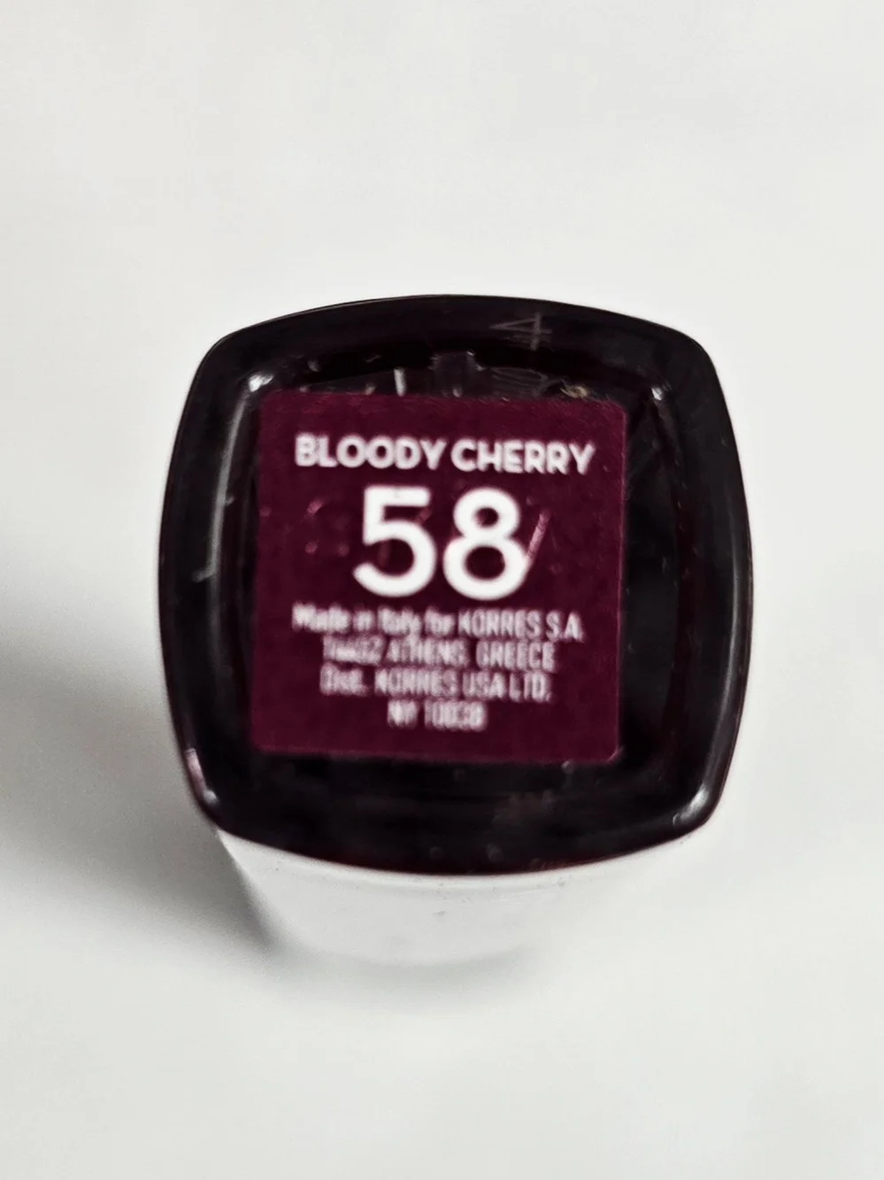 Korres Morello Voluminous Lipgloss Shade Bloody Cherry 58